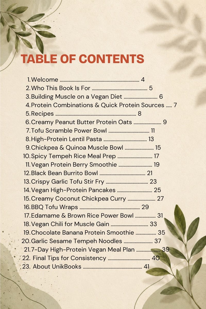 High-Protein Vegan Recipes for Muscle Gain